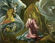 El Greco christ on the mount of olives painting